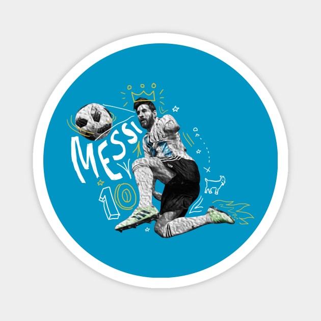 Lionel Messi Magnet by juanc_marinn